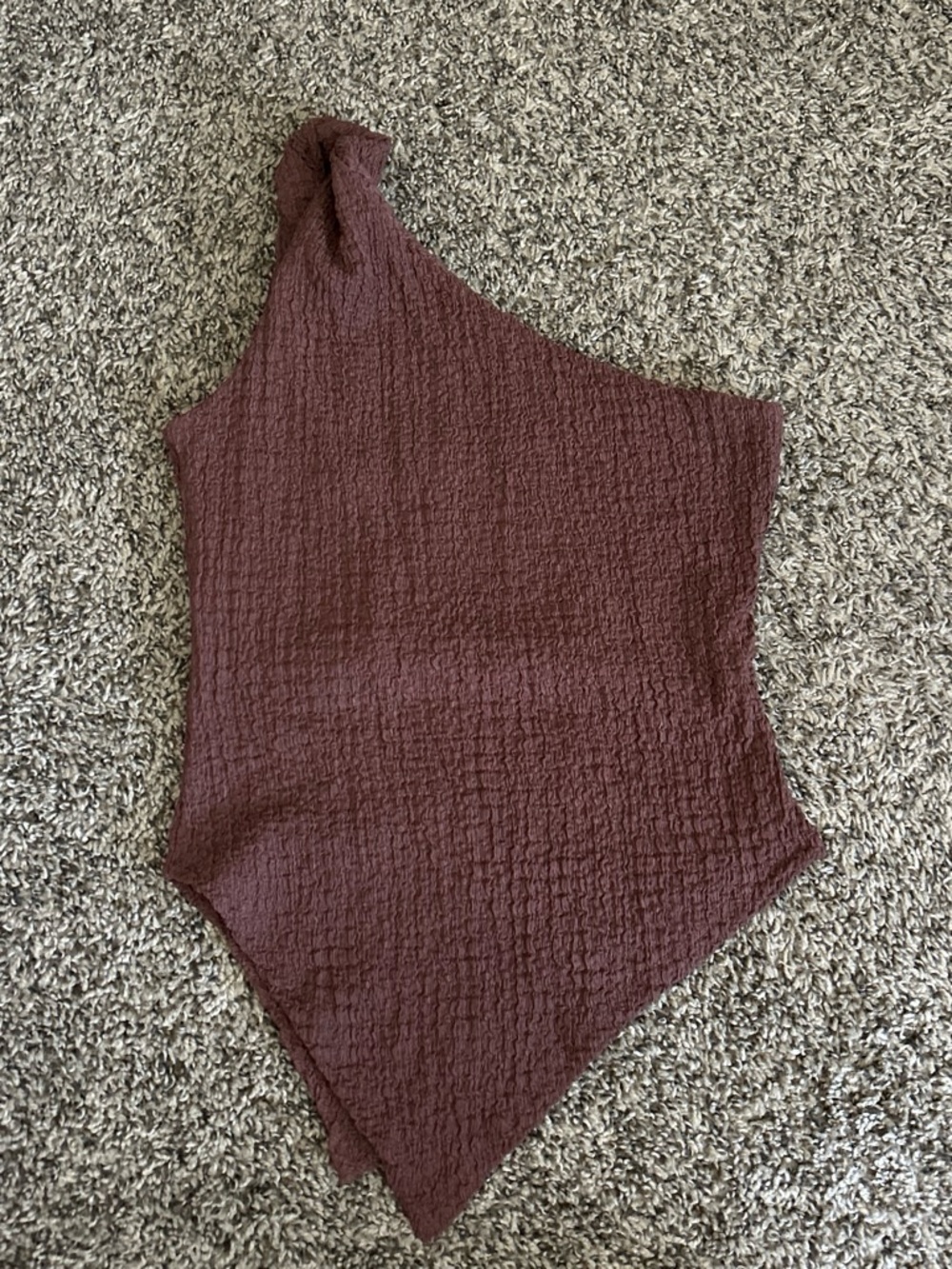 T.J.Maxx One-Shoulder Crop Top - Brown